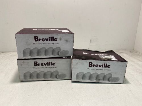 Breville 6 Replacement Water Filters (Qty 3)