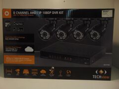 Tech View 8 Channel 1080p DVR Kit with 4 x 1080p Cameras QV3166 - 2