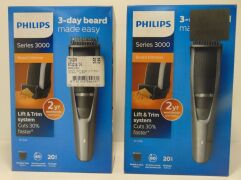 Phillips Series 3000 Beard & Stubble Trimmer - bt3216/14 - 2 x units - 2