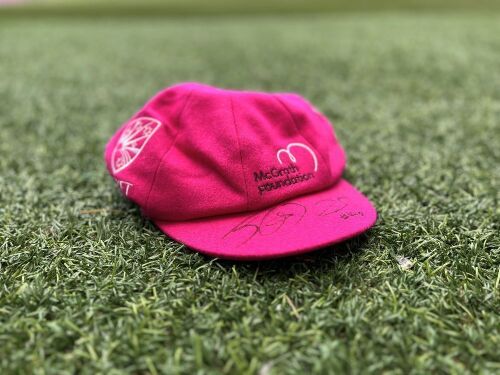 Josh Hazelwood Australian Cricket Team Signed Pink Baggy