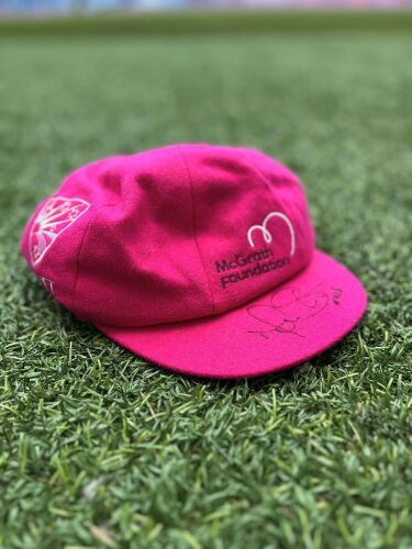 Mitchell Starc Australian Cricket Team Signed Pink Baggy