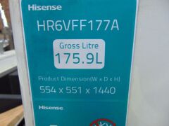 Hisense 176L Upright Freezer - HR6VFF177A - 3
