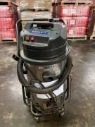 Klenco Kinetix DSW 6S industrial vacuum cleaner (wet & dry), 220-240V, 50-60Hz, 260W 280W max., Airflow 430m3/h, 2 stage fan, Suction 24120 Pa. Approx. Tank Capacity (gross/nett) 89/67 Replacement Cost – S$1,000+. Replacement Cost for new hose of 25 metre - 12