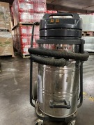Klenco Kinetix DSW 6S industrial vacuum cleaner (wet & dry), 220-240V, 50-60Hz, 260W 280W max., Airflow 430m3/h, 2 stage fan, Suction 24120 Pa. Approx. Tank Capacity (gross/nett) 89/67 Replacement Cost – S$1,000+. Replacement Cost for new hose of 25 metre - 15