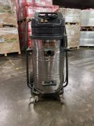 Klenco Kinetix DSW 6S industrial vacuum cleaner (wet & dry), 220-240V, 50-60Hz, 260W 280W max., Airflow 430m3/h, 2 stage fan, Suction 24120 Pa. Approx. Tank Capacity (gross/nett) 89/67 Replacement Cost – S$1,000+. Replacement Cost for new hose of 25 metre - 7
