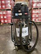 Klenco Kinetix DSW 6S industrial vacuum cleaner (wet & dry), 220-240V, 50-60Hz, 260W 280W max., Airflow 430m3/h, 2 stage fan, Suction 24120 Pa. Approx. Tank Capacity (gross/nett) 89/67 Replacement Cost – S$1,000+. Replacement Cost for new hose of 25 metre - 5