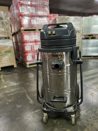 Klenco Kinetix DSW 6S industrial vacuum cleaner (wet & dry), 220-240V, 50-60Hz, 260W 280W max., Airflow 430m3/h, 2 stage fan, Suction 24120 Pa. Approx. Tank Capacity (gross/nett) 89/67 Replacement Cost – S$1,000+. Replacement Cost for new hose of 25 metre