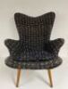 One original Grant Featherston R160 Contour Armchair, original upholstery.
