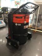 KIEKENS KE 1000 Industrial Vacuum Cleaner (Single Phase), 230V, 50/60Hz, Airflow 540m3/h, Motor power 3 x 1000W, Suction Pressure 21000 Pa. Approx. dust container Capacity 55l Replacement Cost - S$4,000+. Replacement Cost for new hose of 25 metres in len - 3