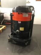 KIEKENS KE 1000 Industrial Vacuum Cleaner (Single Phase), 230V, 50/60Hz, Airflow 540m3/h, Motor power 3 x 1000W, Suction Pressure 21000 Pa. Approx. dust container Capacity 55l Replacement Cost - S$4,000+. Replacement Cost for new hose of 25 metres in len