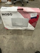 Nobo 1.5kW Compact Panel Heater with Time &amp; Castors - White NCPT15-FS40 - 2