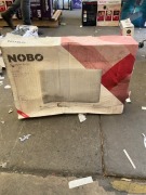 Nobo 1.5kW Compact Panel Heater with Time &amp; Castors - White NCPT15-FS40 - 2