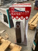 One 2000W Ceramic Fan Heater with Remote OPPTC-018-A - 2
