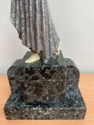 $50K USD - Demetre H. Chiparus (1886-1947) 'Footsteps' A Patinated Bronze & Ivory Figure - SA Pick Up. Insurance Payout $24K AUD - 7