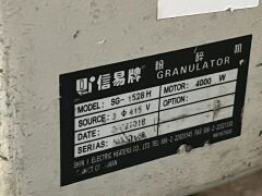 2018 SG SG-1528H Plastic Granulator - 4