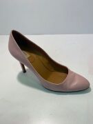 One Pair of Bally womens shoes, pink leather, size 38. - 2