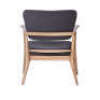 1 x Caleb Occasional Chair - Black + Natural - 3