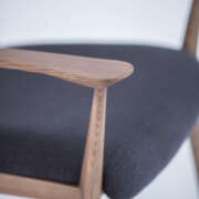 1 x Caleb Occasional Chair - Black + Natural - 4