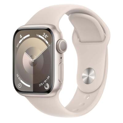 Apple Watch Series 9 41mm Starlight Aluminium Case GPS (S/M) MODEL: MR8T3ZP/A