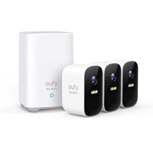 eufy Security eufyCam 2C Pro 2K Wireless Home Security System (3 Pack) MODEL: T8862CD1
