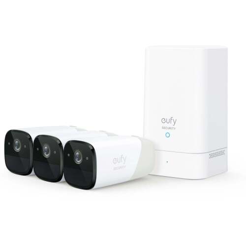 eufy Security Cam 2 Pro 2K Wireless Home Security System (3 Pack) MODEL: E8852CD1