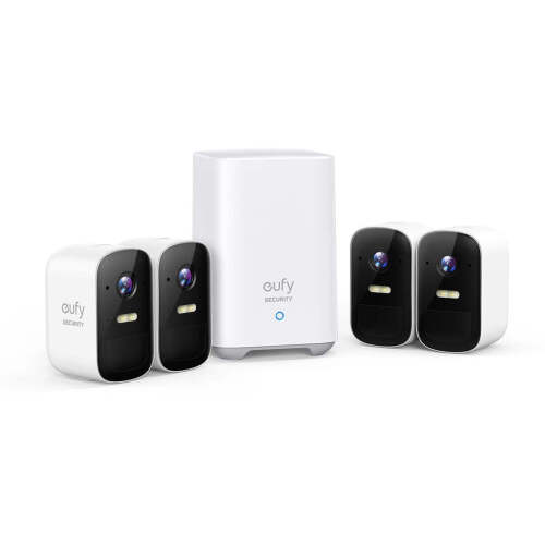 eufy Security eufyCam 2C Pro 2K Wireless Home Security System (4 Pack) MODEL: T8863CD1