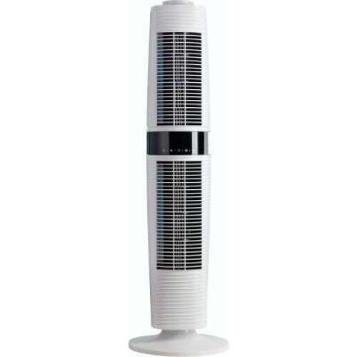 DeLonghi 360° Dual Oscillating White Tower Fan