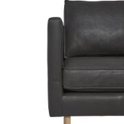 1 x Hartley Leather Armchair - Grey - 5
