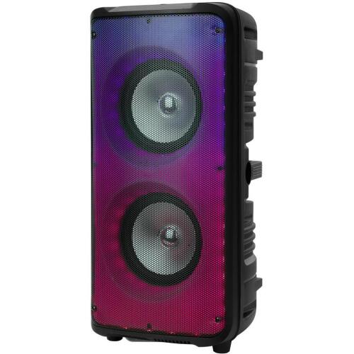 XCD Bluetooth Portable Rolling Light 30W Speaker with Wireless Mic