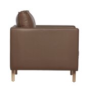 1 x Hartley Leather Armchair - Tan - 3