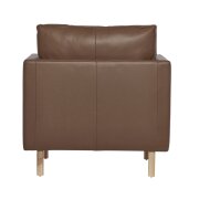 1 x Hartley Leather Armchair - Tan - 4