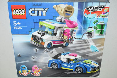 2 x LEGO City Ice Cream Truck Police Chase
