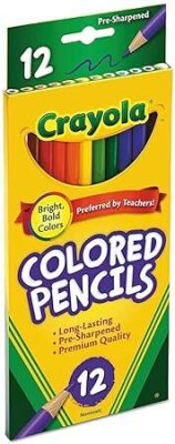 17 x Crayola Coloured Pencils 12pk