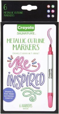 8 x Signature 6ct Metallic Outline Markers