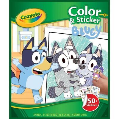 8 x Crayola Color & Sticker Book Bluey