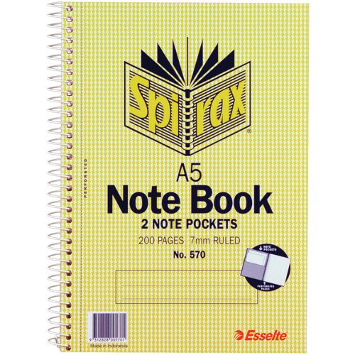 26 x xSpirax A5 Note Book 200pg