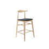 1 x Colt Bar Stool - Grey + Natural