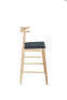 1 x Colt Bar Stool - Grey + Natural - 2