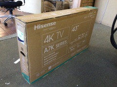 Hisense 43" A7KAU 4K UHD LED Smart TV [2023] MODEL: 43A7KAU - 4