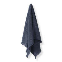 3 x Waffle Bath Towels - Denim Blue