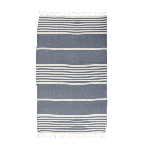 2 x Sorrento Stripe Beach Towels - Blue