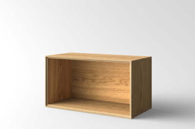 1 x Sudut Bookcase - Medium - Natural