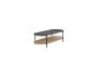 2 x Brasilia Oval Coffee Tables - Natural/Smoke