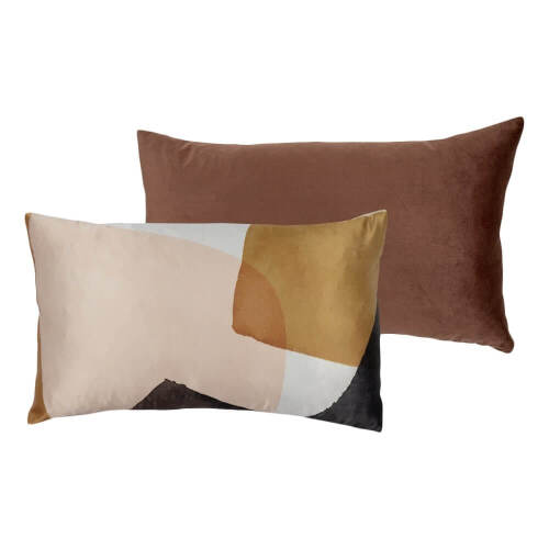 4 x Aztec Long Cushions - Bronze/Pink - 50 x 30cm