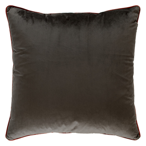 1 x Oversized Velvet Cushion - Cedarwood Brown