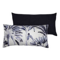 7 x Riviera Indigo Long Cushions - Blue/White - 635cm
