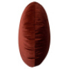 2 x Velvet Round Cushions - Burnt Sienna - 2