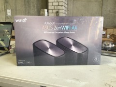 Asus ZenWiFi XT8 Ai Mesh AX6600 Tri-Band Wi-Fi 6 System [2 Pack] (Black) - 2