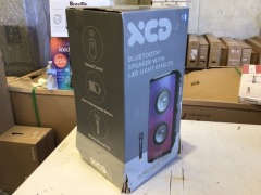 XCD Bluetooth Portable Rolling Light 30W Speaker with Wireless Mic - 2