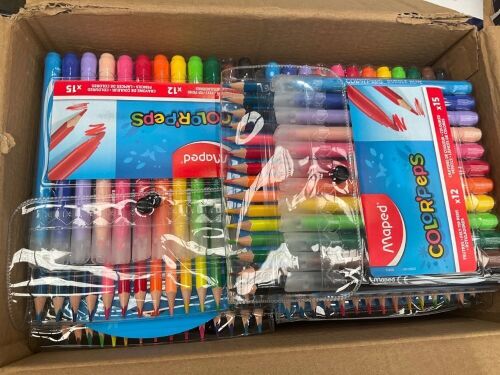 Maped Color'Peps - x15 coloured pencils - x12 felt tip pens